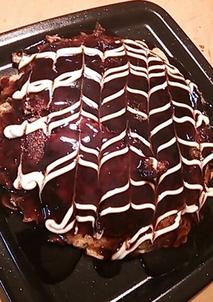 コストコパンケーキミックスでお好み焼き-レシピのメイン写真