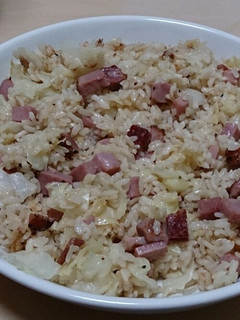 簡単!キャベハム★チャーハン-レシピのメイン写真