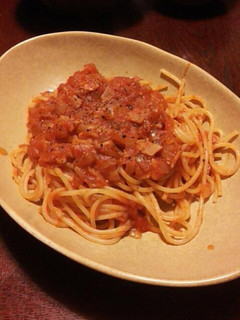 素材の味で♡ベーコンのトマトソースパスタ-レシピのメイン写真