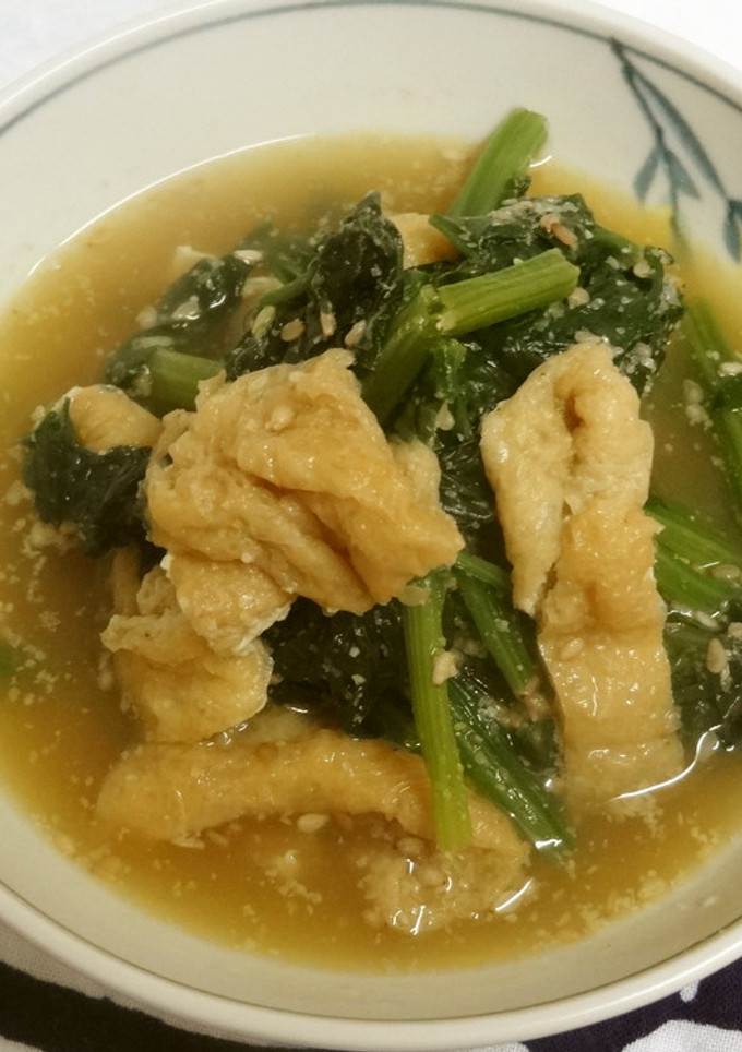 ほうれん草と油揚げのゴマ煮-レシピのメイン写真