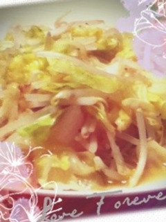 キャベツともやしのウマ炒め(o^^o)-レシピのメイン写真