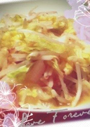 キャベツともやしのウマ炒め(o^^o)-レシピのメイン写真