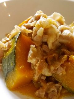 かぼちゃと豚バラの甘辛煮-レシピのメイン写真