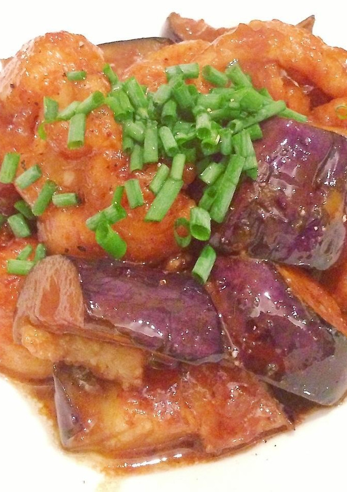 鶏皮とナスの味噌炒め-レシピのメイン写真