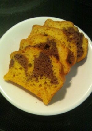 カボチャのマーブルパウンドケーキ-レシピのメイン写真