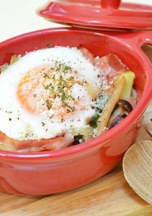 麺つゆバターココット-レシピのメイン写真