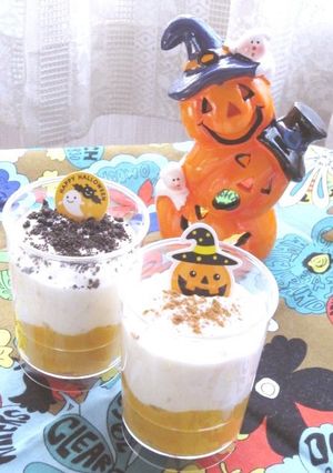 ハロウィン不思議なクリ～ムデザート♬♪-レシピのメイン写真