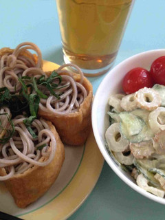 簡単、稲荷蕎麦-レシピのメイン写真
