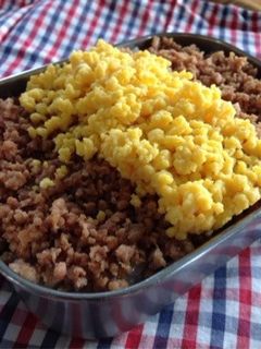 お弁当にそぼろ丼-レシピのメイン写真