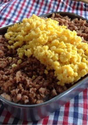 お弁当にそぼろ丼-レシピのメイン写真