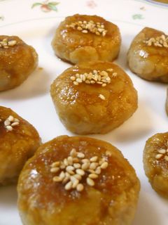 里芋もち♪甘辛お団子風-レシピのメイン写真