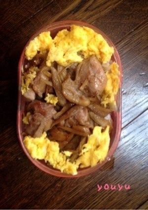 照り焼き鶏ゴボウ丼（お弁当ver.）-レシピのメイン写真