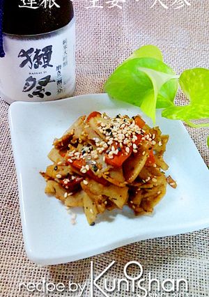 蓮根と生姜のカレー風味きんぴら♪-レシピのメイン写真