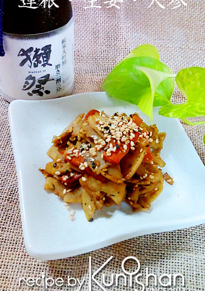 蓮根と生姜のカレー風味きんぴら♪-レシピのメイン写真