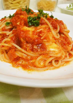 濃厚☆トマトチーズのパスタ-レシピのメイン写真