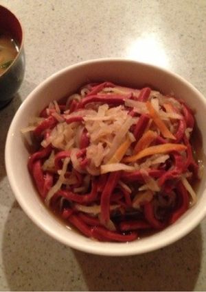 赤こんにゃくと切り干し大根の煮物-レシピのメイン写真