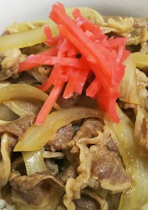 すき家風♪超簡単すぐできる！甘くない牛丼-レシピのメイン写真