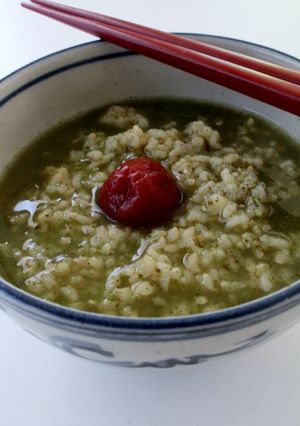 冷凍玄米ご飯（冷凍ご飯）de粉茶がゆ-レシピのメイン写真