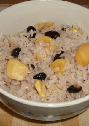 すぐに作れる「黒豆入り栗ご飯」-レシピのメイン写真