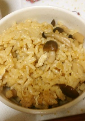 油揚げとしめじの炊き込みご飯-レシピのメイン写真