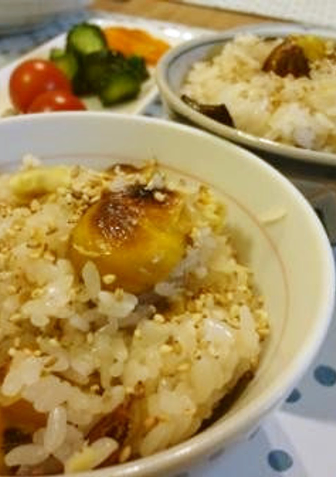 焼き栗の炊き込みおこわ-レシピのメイン写真