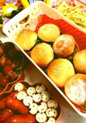 運動会 パン ミニハンバーガー 遠足に-レシピのメイン写真