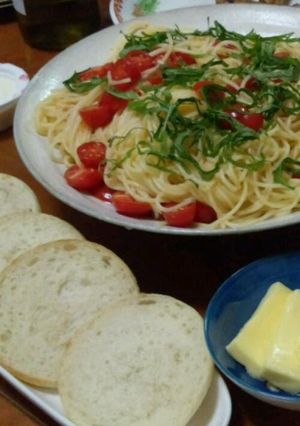 簡単☆トマトの冷製パスタ-レシピのメイン写真