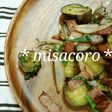 m茄子と大葉のバター醤油炒め