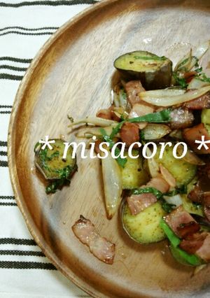 m茄子と大葉のバター醤油炒め-レシピのメイン写真