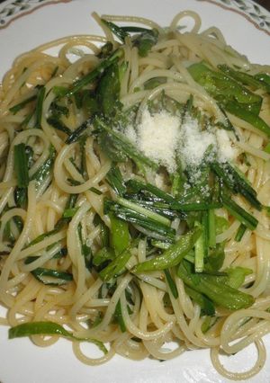 ニラとししとうのスパゲティ-レシピのメイン写真
