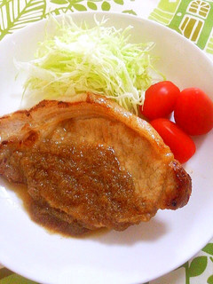 梨救済☆豚ロース肉の梨ソース添え-レシピのメイン写真