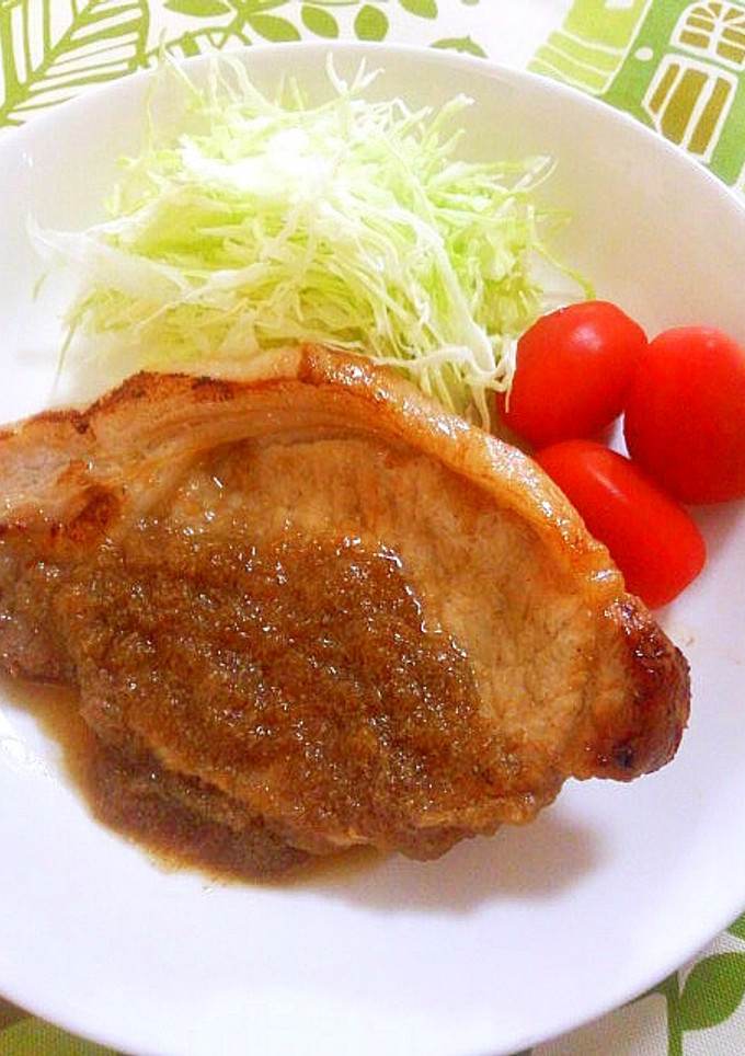 梨救済☆豚ロース肉の梨ソース添え-レシピのメイン写真