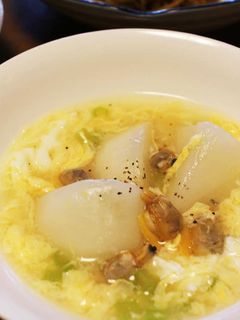 かぶとあさりの中華あんスープ-レシピのメイン写真