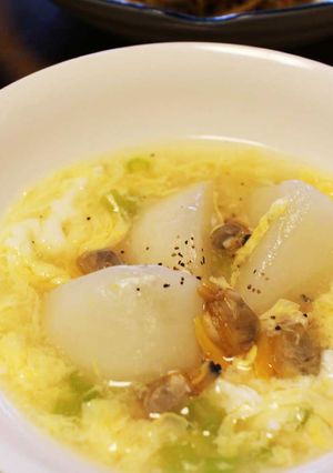 かぶとあさりの中華あんスープ-レシピのメイン写真