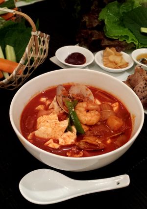 濃厚スンドゥブチゲ♪イカの塩辛が隠し味♪-レシピのメイン写真