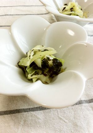 キャベツと韓国のり-レシピのメイン写真