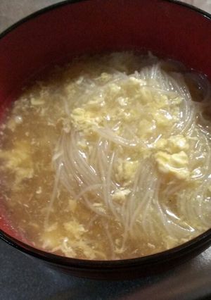 鶏の茹で汁活用♡ビーフンスープ-レシピのメイン写真