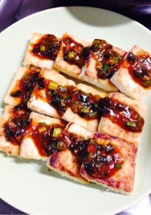 豆腐ステーキ✴︎サムジャン韮ダレ-レシピのメイン写真