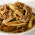豚薄切り肉+塩麹de蓮根玉ねぎの甘辛煮