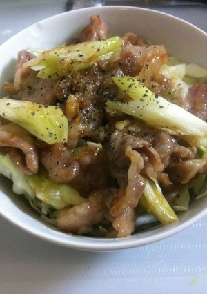 簡単旨塩ぶた丼☆レモン風味-レシピのメイン写真