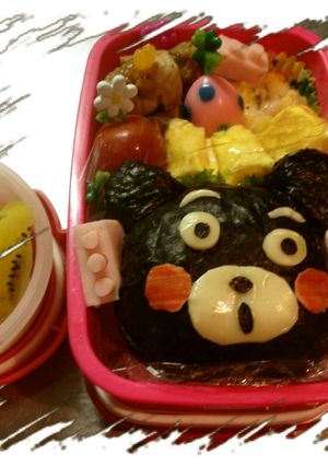 くまもんのカラフル弁当-レシピのメイン写真