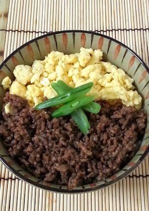 10分で簡単！ そぼろご飯-レシピのメイン写真