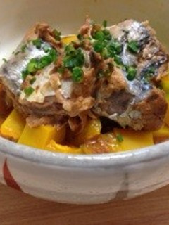 簡単ッ!かぼちゃのサバ缶和え♡-レシピのメイン写真