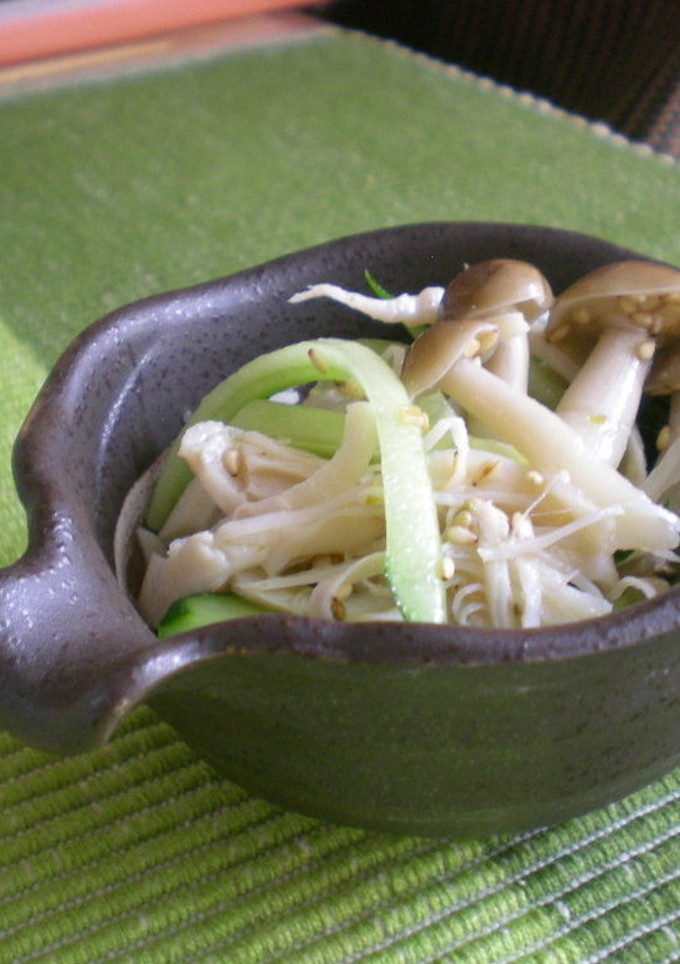 秋の和え物～しめじと塩麹鶏-レシピのメイン写真