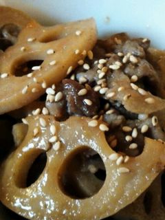 レンコンと豚肉の甘酢炒め⇈-レシピのメイン写真