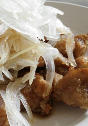 ★たっぷり玉ねぎと食べるヘルシー唐揚げ★-レシピのメイン写真