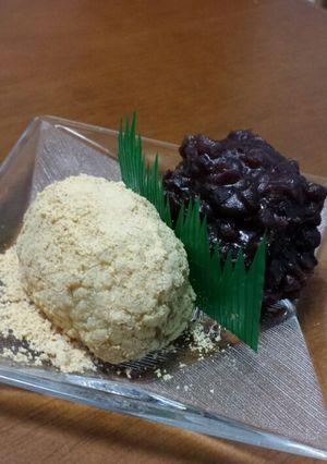 手抜きおはぎ☆ あまりご飯とあずき缶-レシピのメイン写真