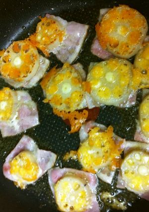 超簡単！れんこんチーズベーコンのせ-レシピのメイン写真
