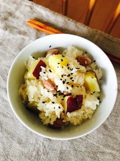 さつま芋のおこわ-レシピのメイン写真