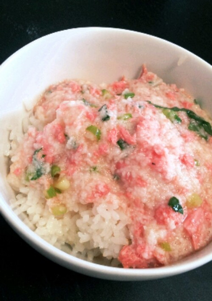 鮭味噌とろろ丼-レシピのメイン写真